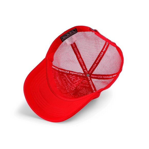 Von Dutch Foam Chopper Trucker Hat – Red and Black MSRP89
